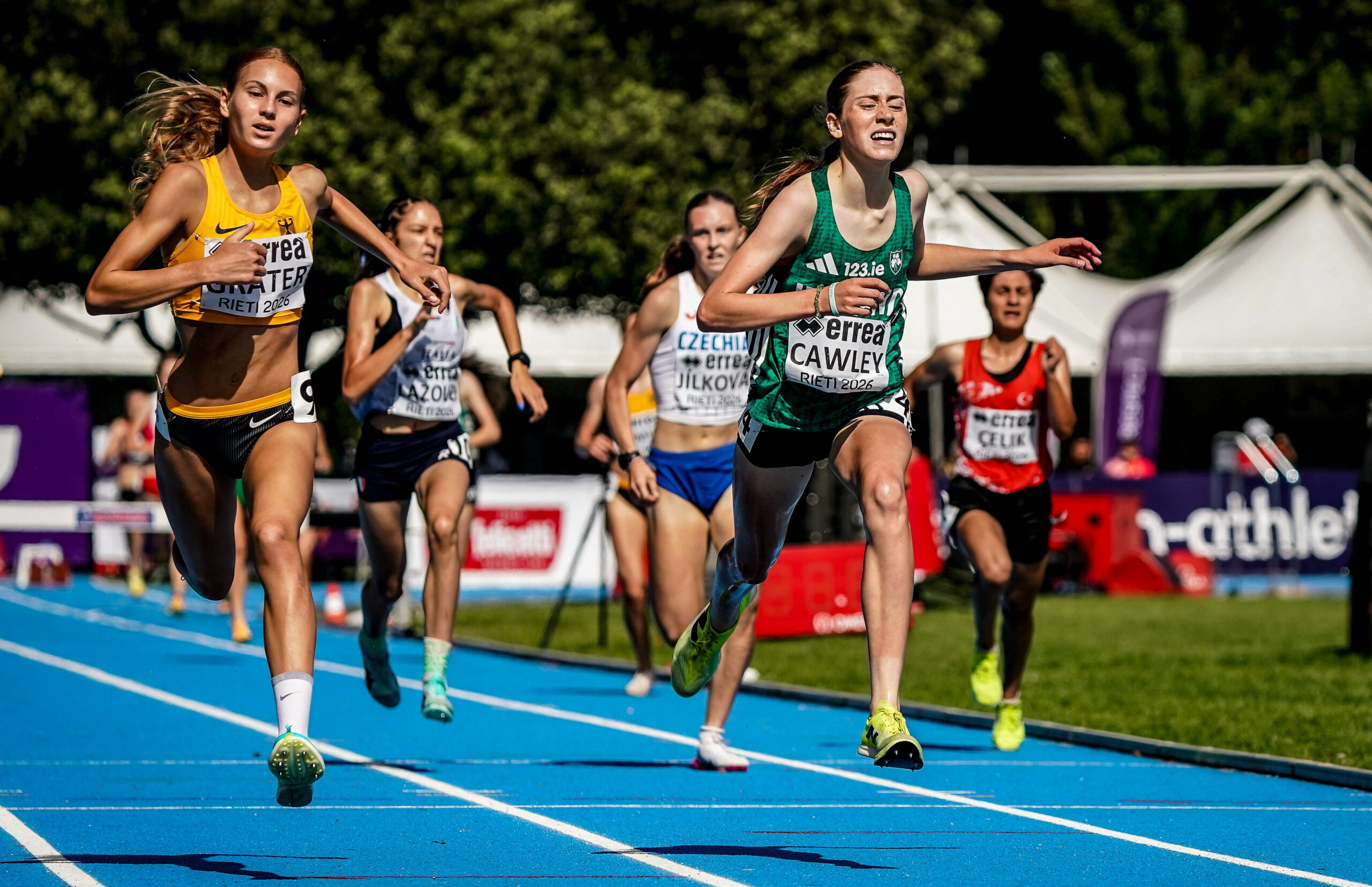 Silver for Lucie Cawley at the European Athletics U18 Championships