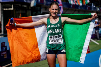 LUCIE CAWLEY celebrates European Silver in Thrilling Steeplechase Display