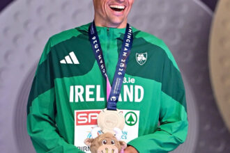 A MOMENT OF PRIDE: ANDREW COSCORAN CELEBRATES EUROPEAN GLORY